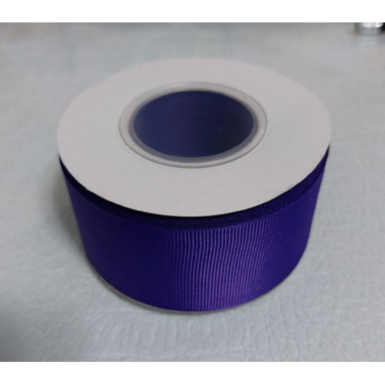 ОПТ Лента репсовая премиум 4 см*20 ярдов цв. т. фиолетовый